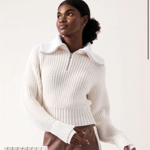 Brand new with tags Athleta alder sweater in color magnolia white